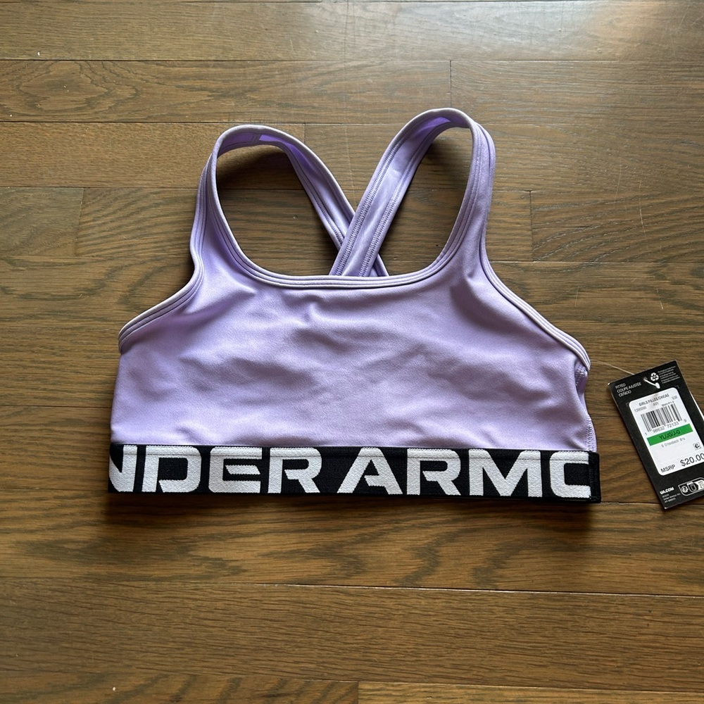 NWT Under Armour Girls Sports Bra size Large